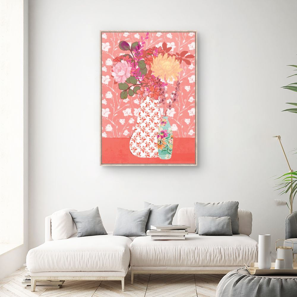 Tableau Bouquet floral vibrant