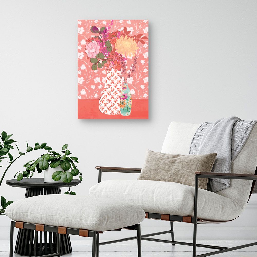 Tableau Bouquet floral vibrant