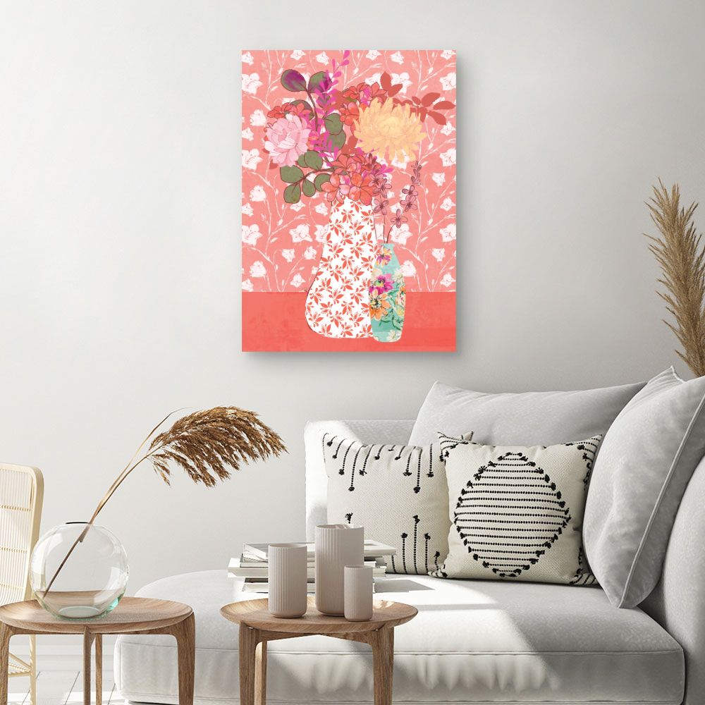 Tableau Bouquet floral vibrant