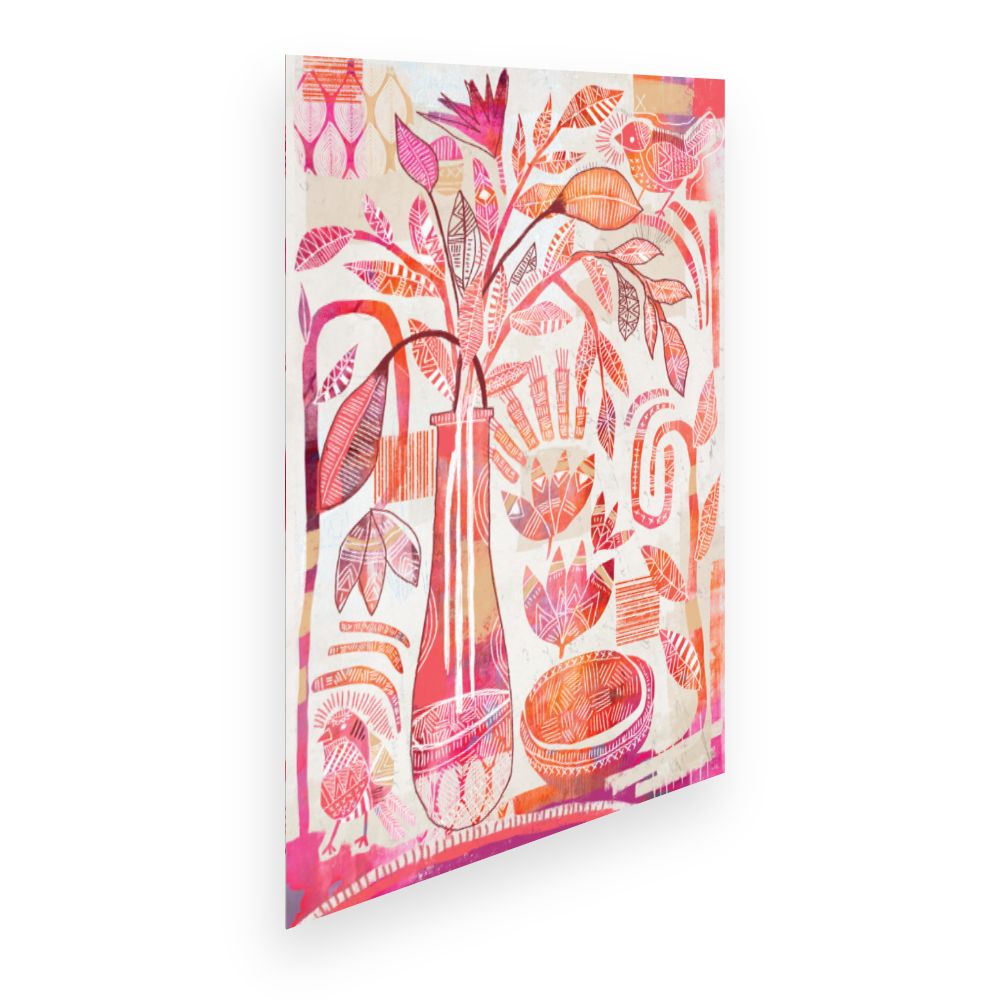 Affiche Floral abstrait captivant