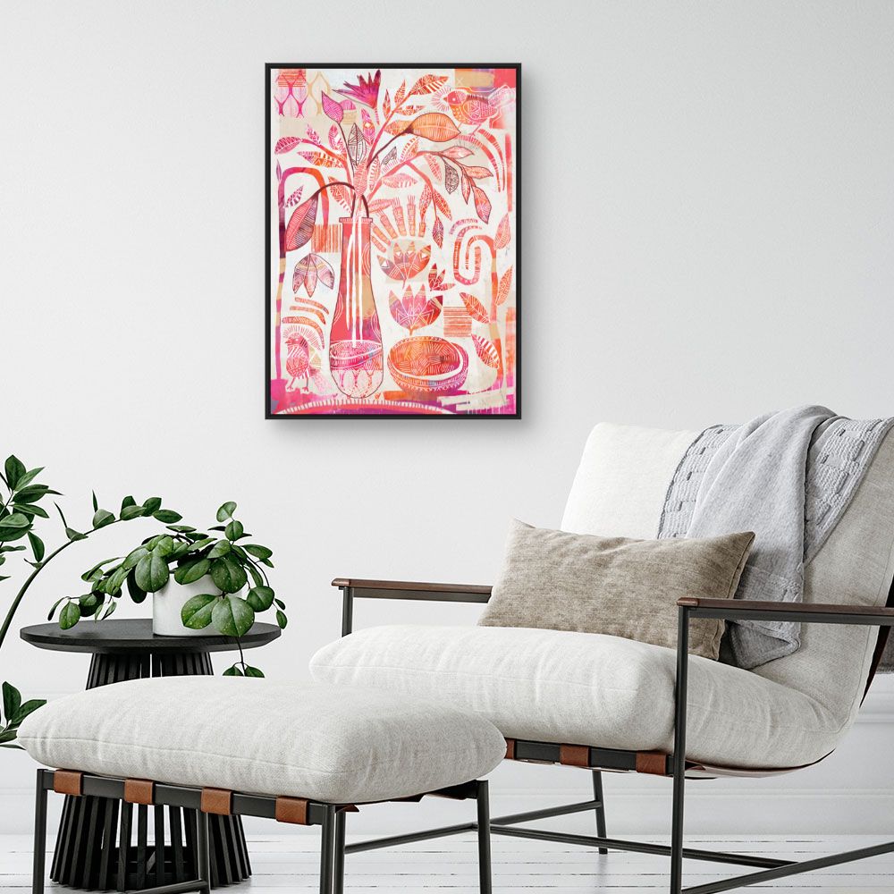 Tableau Nature abstraite colorée