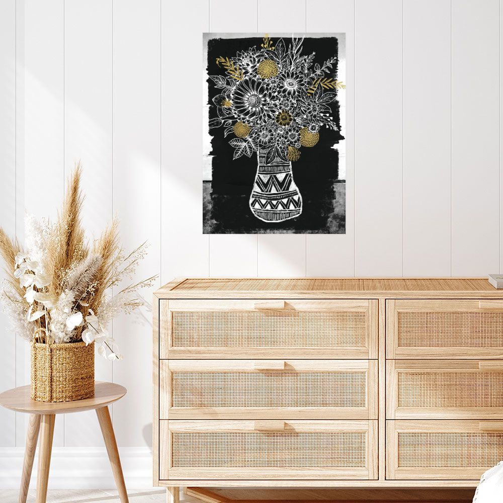 Affiche Bouquet graphique