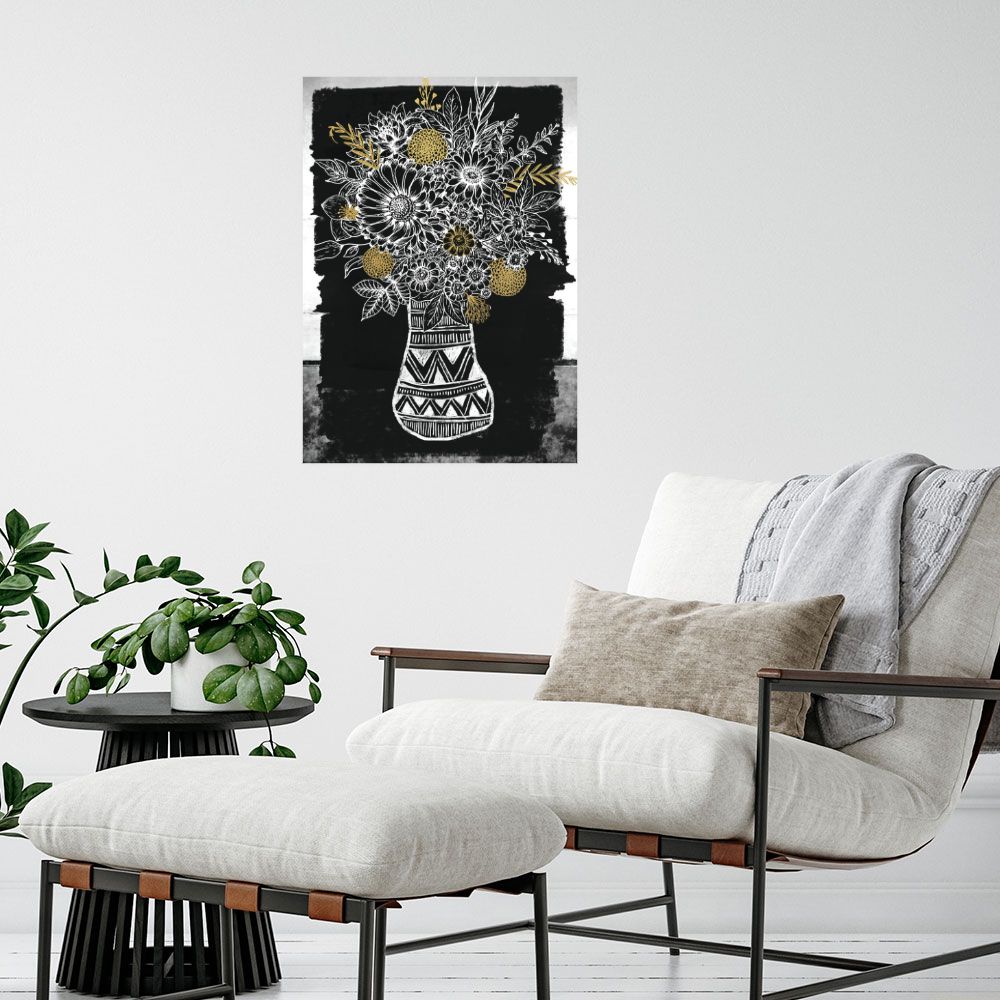 Affiche Bouquet graphique