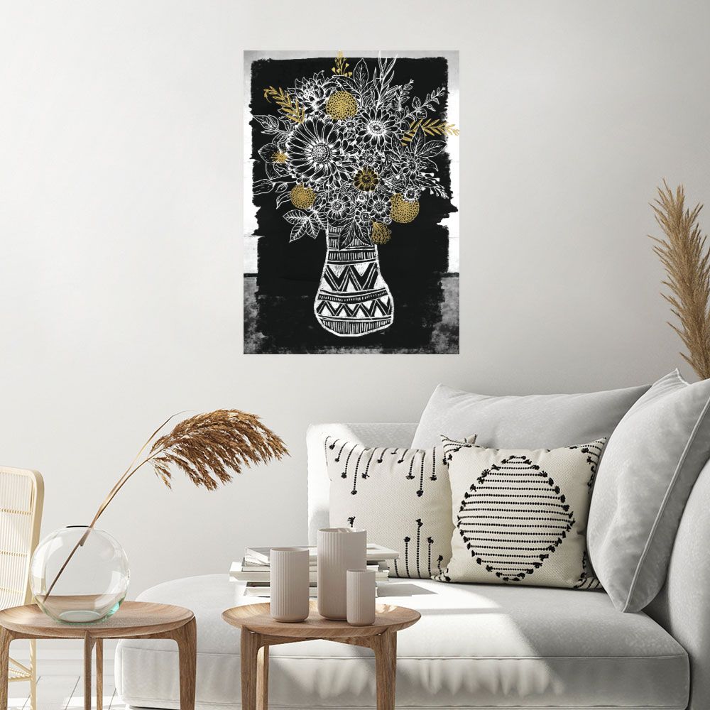 Affiche Bouquet graphique