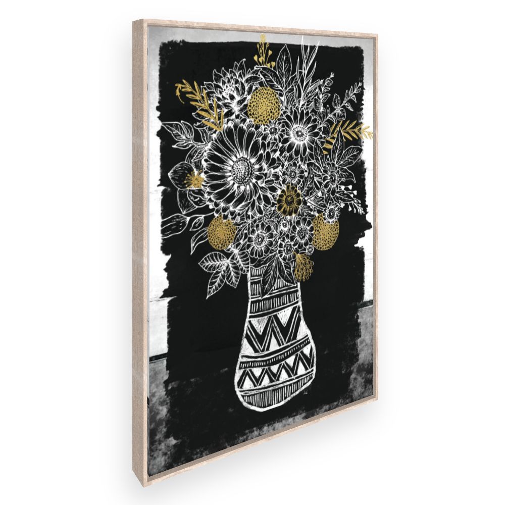 Toile Bouquet floral stylisé