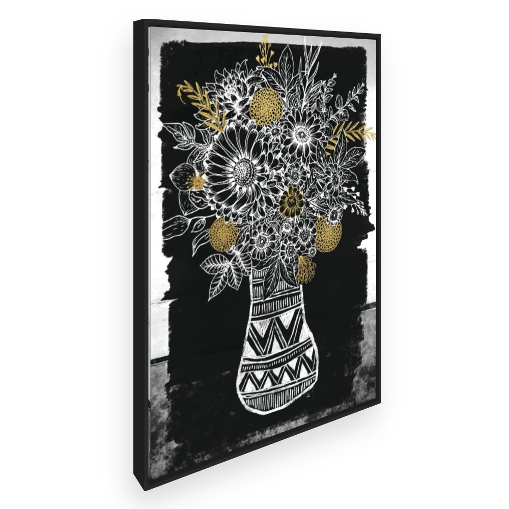 Toile Bouquet floral stylisé
