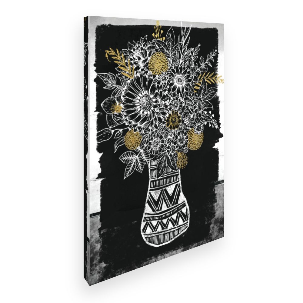 Toile Bouquet floral stylisé