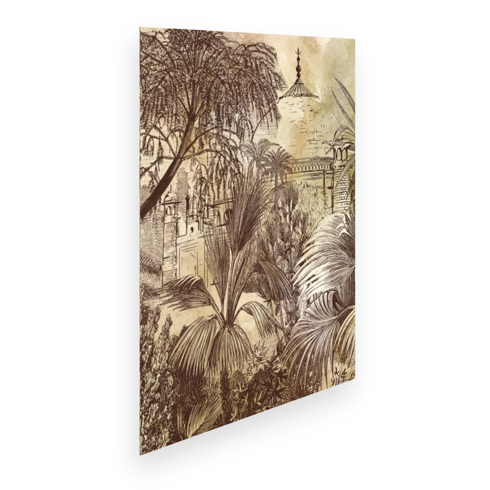 Affiche Jardin exotique ancien
