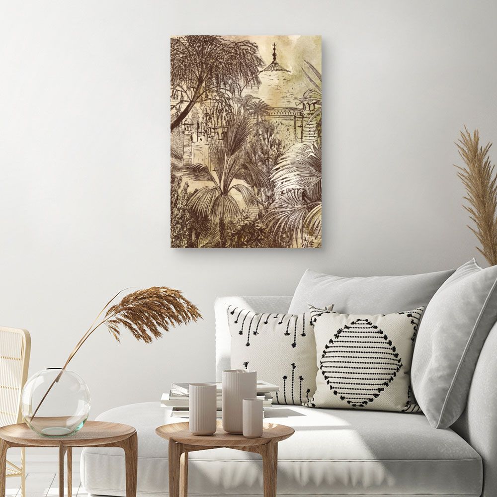 Tableau Paysage exotique