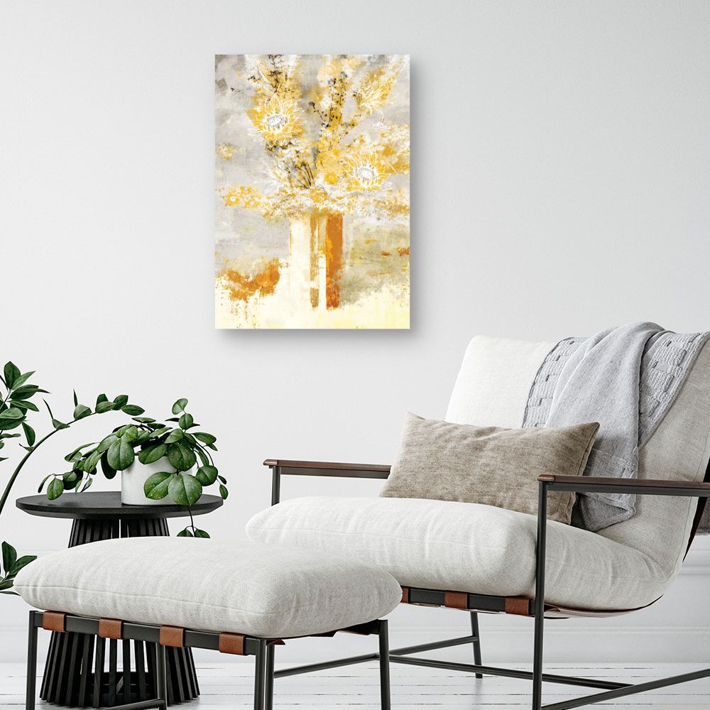Tableau Fleurs abstraites