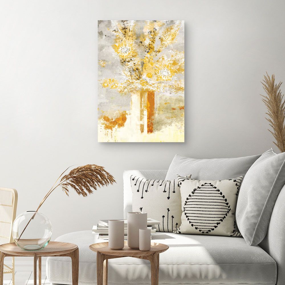 Tableau Fleurs abstraites