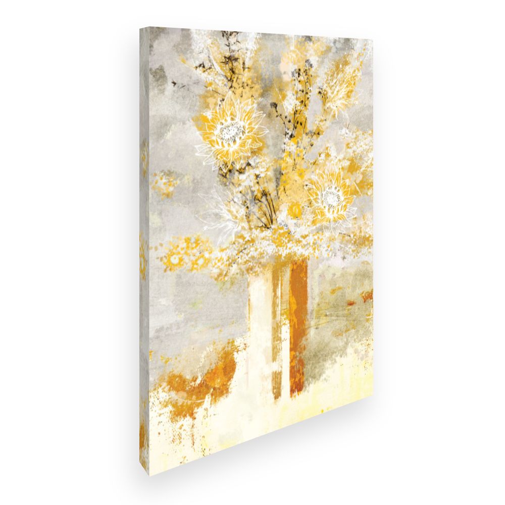 Toile Fleurs abstraites