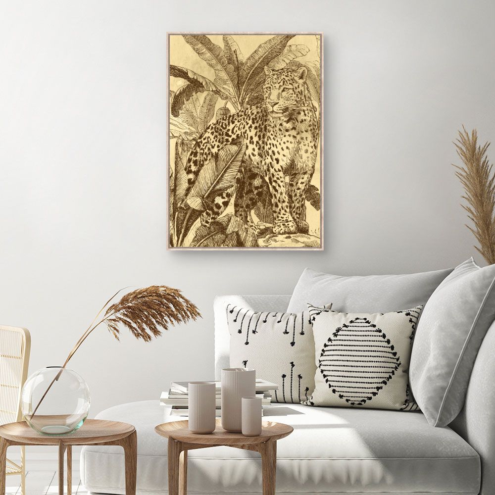 Tableau Jungle féline majestueuse