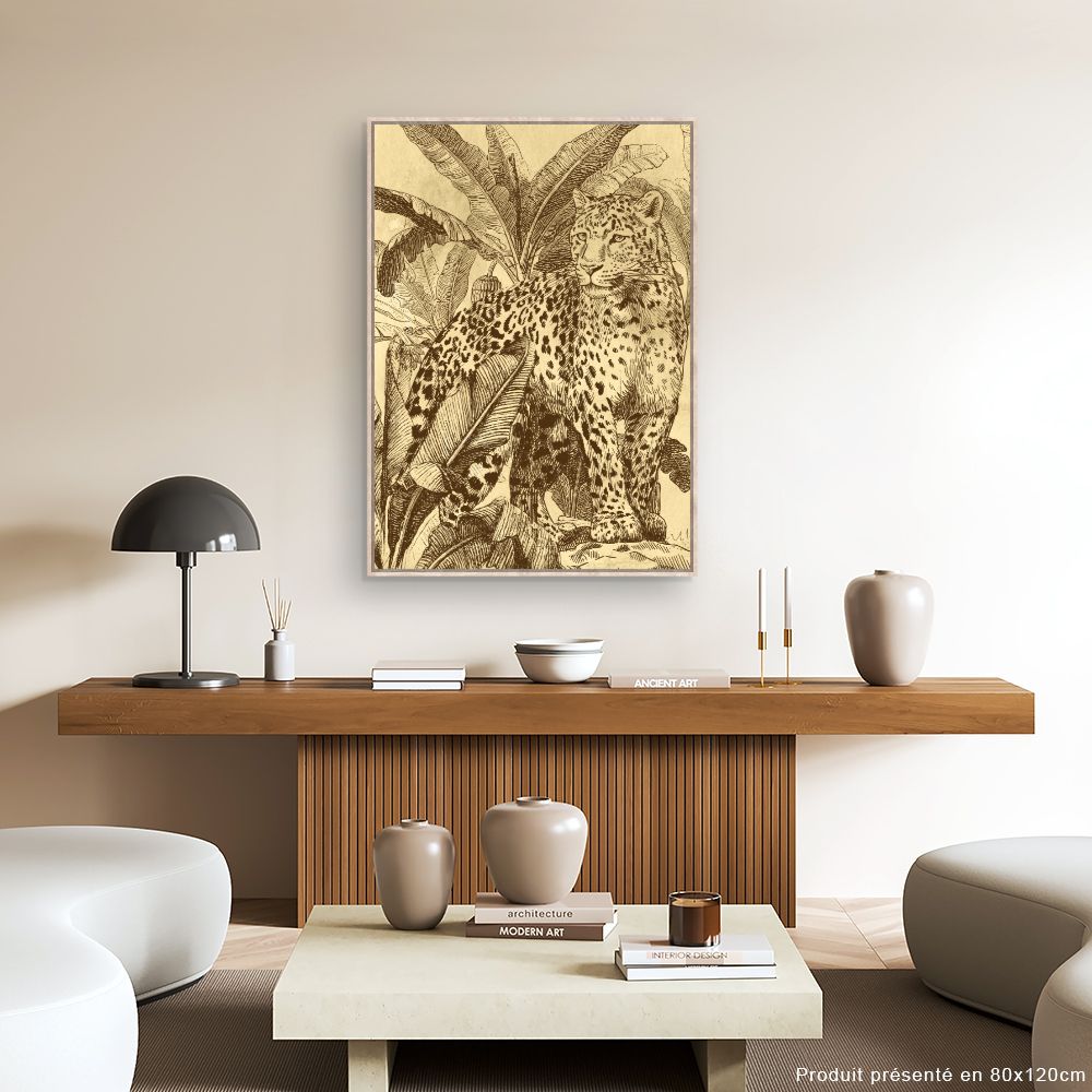 Tableau Jungle féline majestueuse