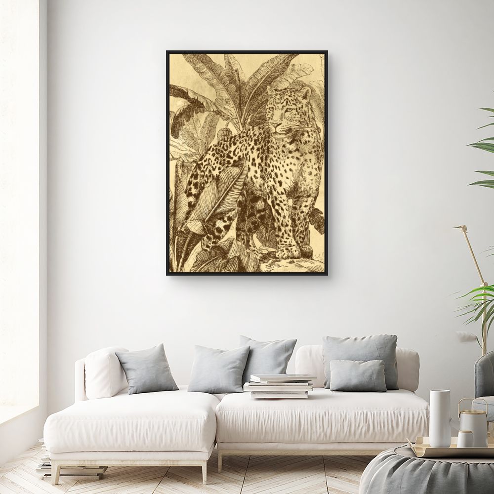 Tableau Jungle féline majestueuse