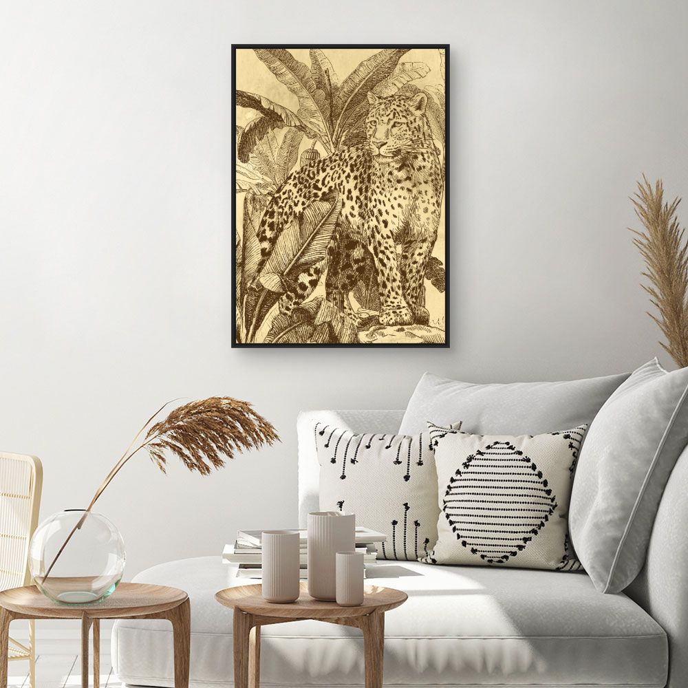 Tableau Jungle féline majestueuse