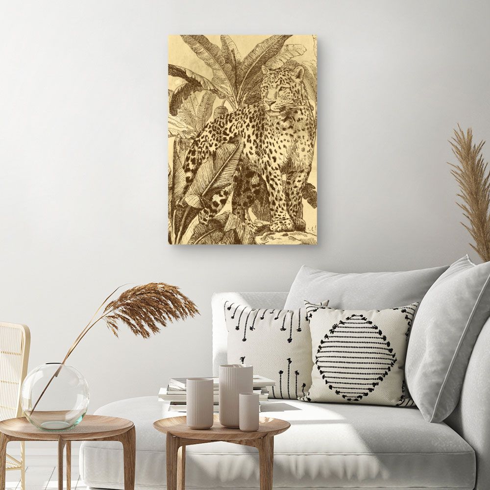 Tableau Jungle féline majestueuse