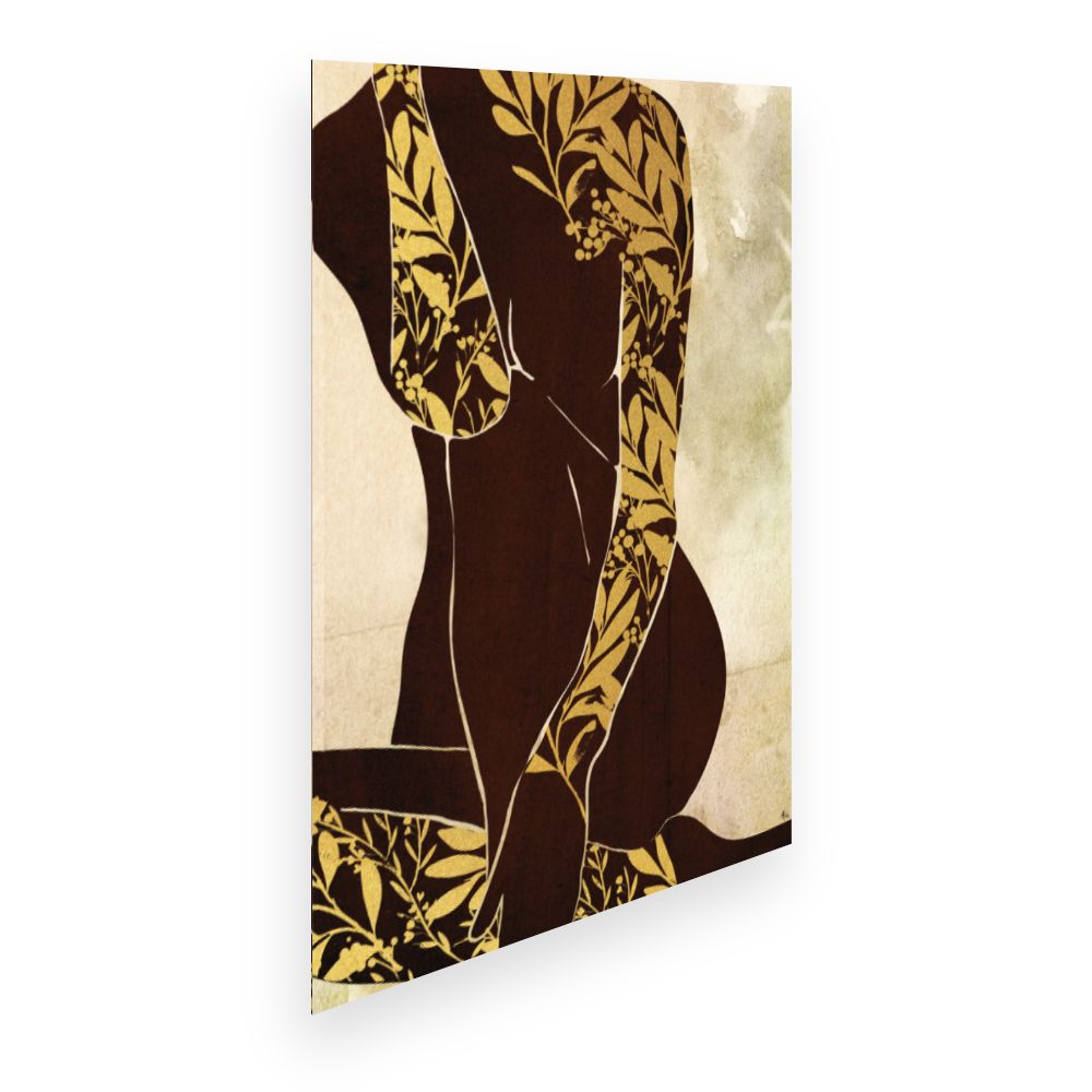 Affiche Silhouette florale élégante