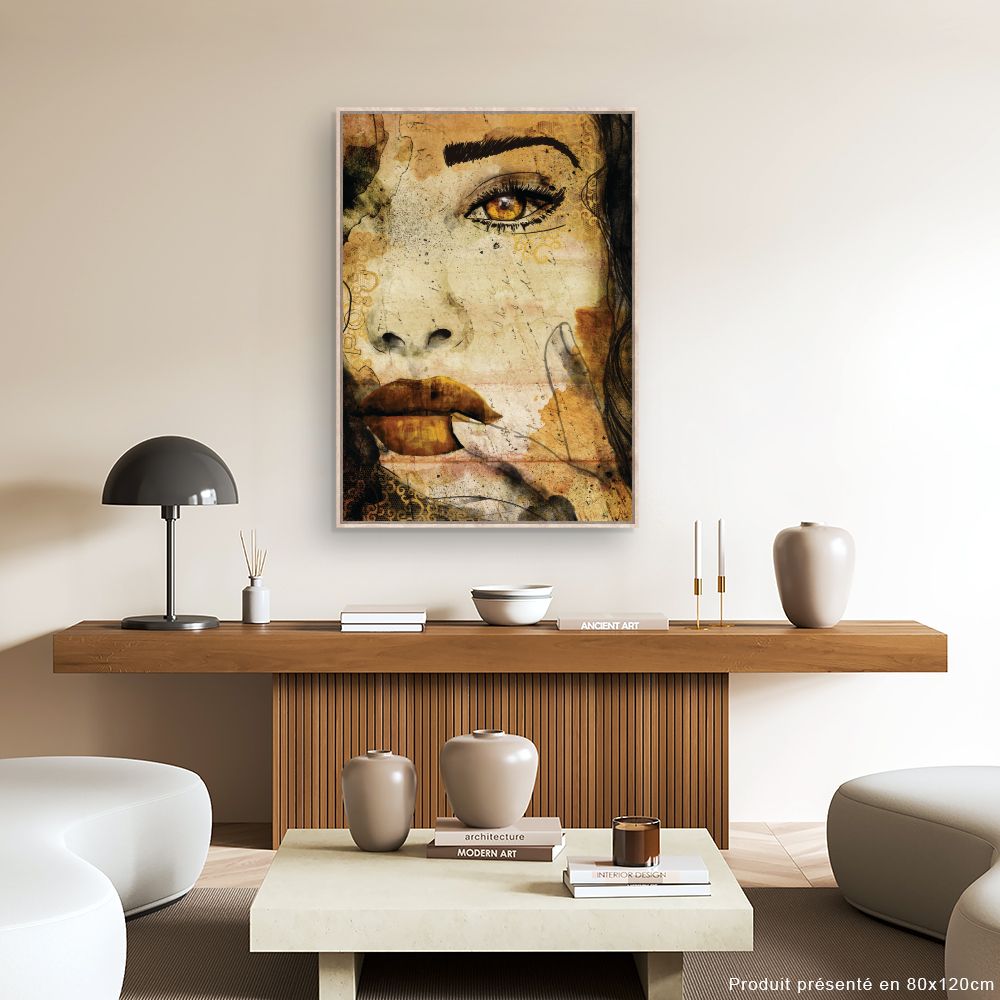 Tableau Portrait artistique mystérieux