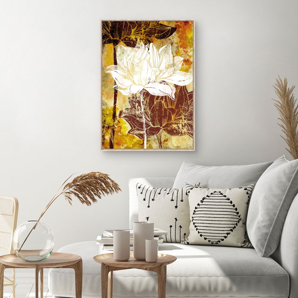 Tableau Fleurs texturées