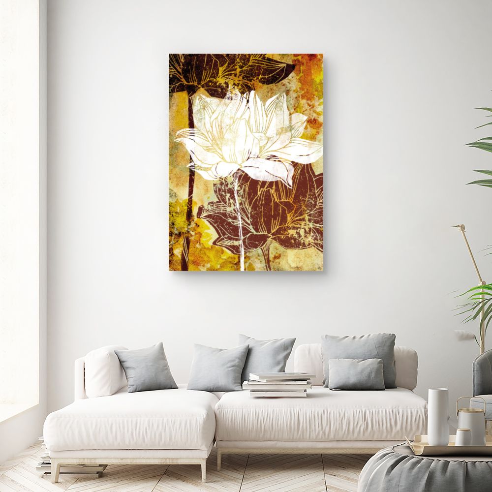 Tableau Fleurs texturées