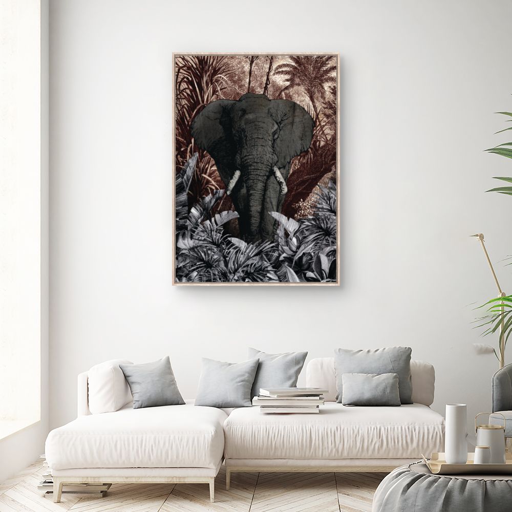 Tableau Éléphant majestueux