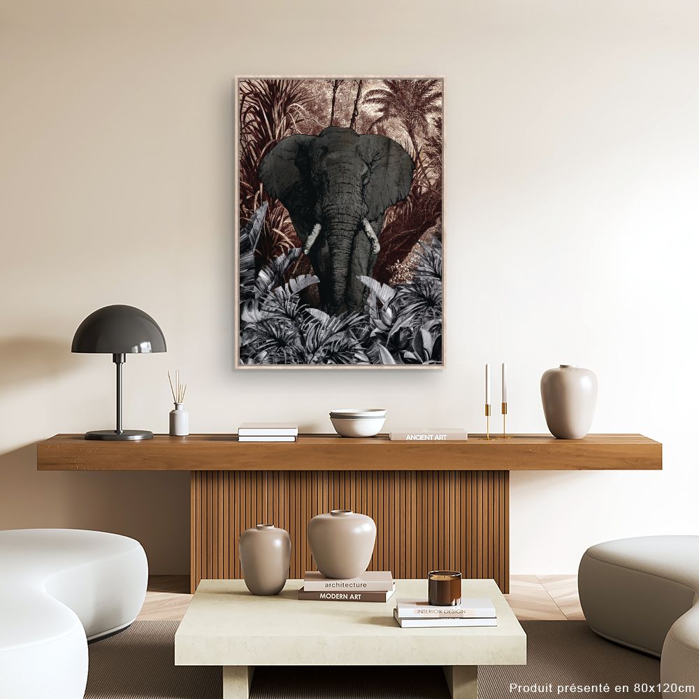 Tableau Éléphant majestueux