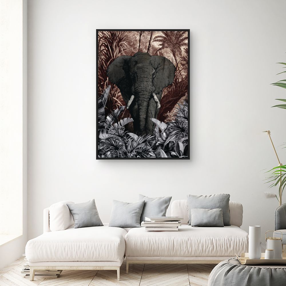 Tableau Éléphant majestueux