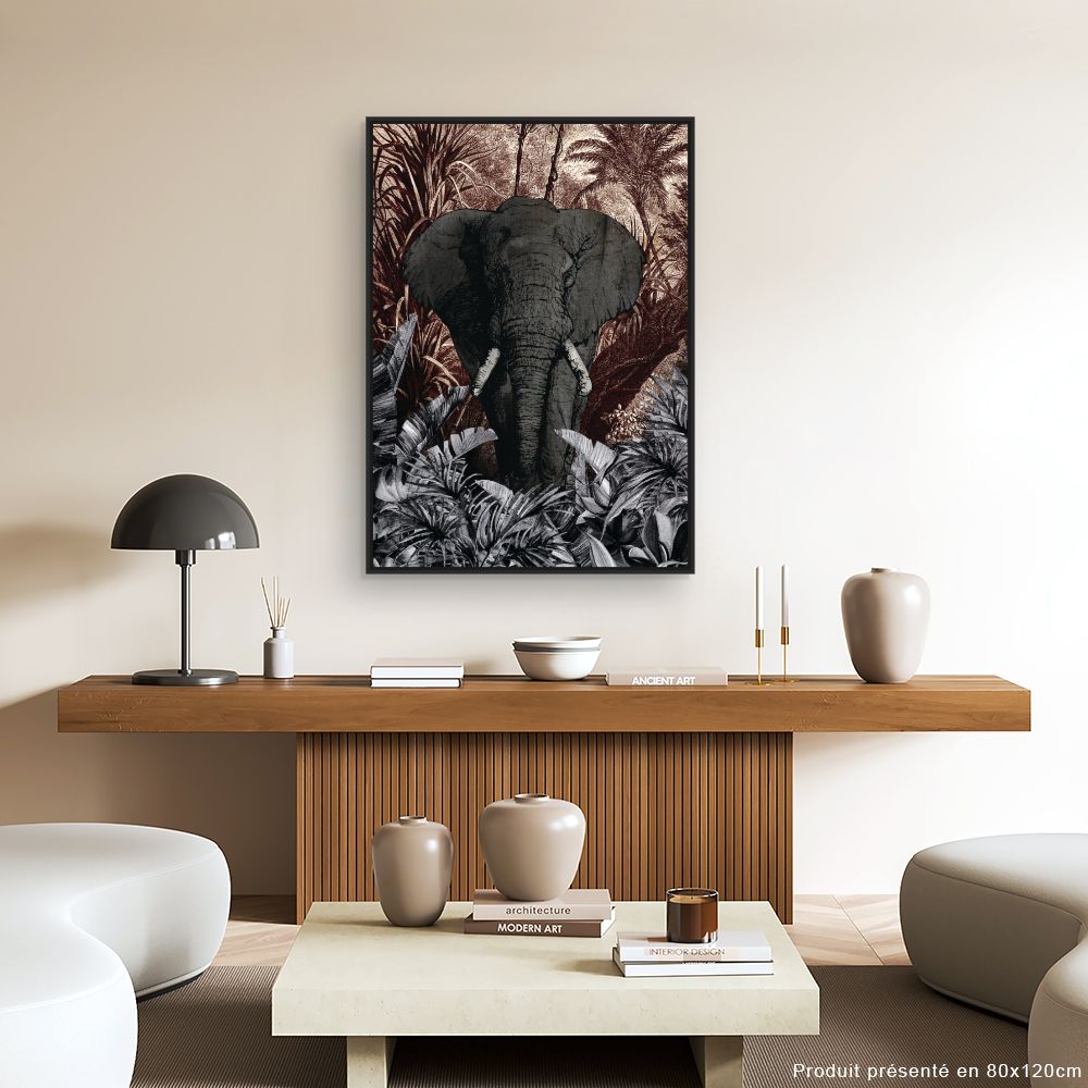 Tableau Éléphant majestueux