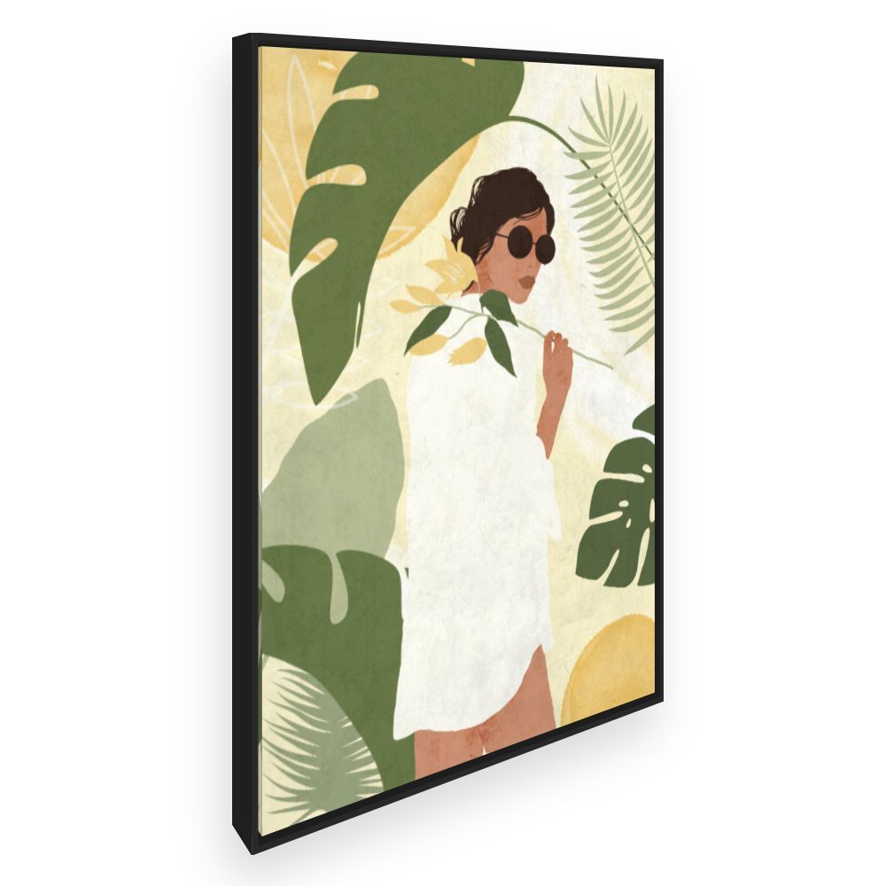 Toile Élégance tropicale