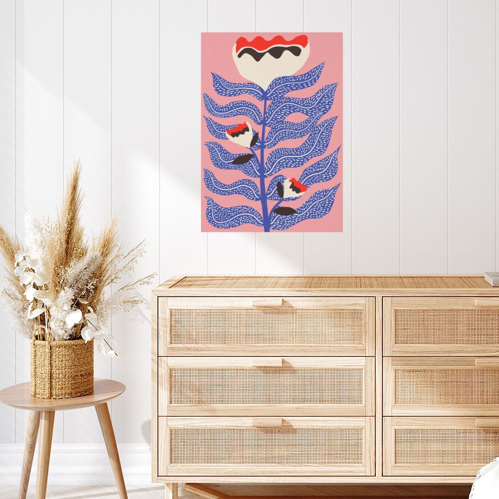 Affiche Fleurs abstraites élégantes