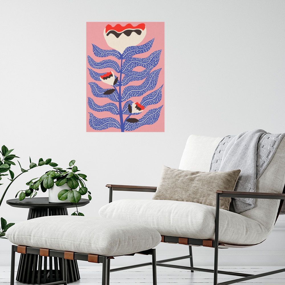 Affiche Fleurs abstraites élégantes