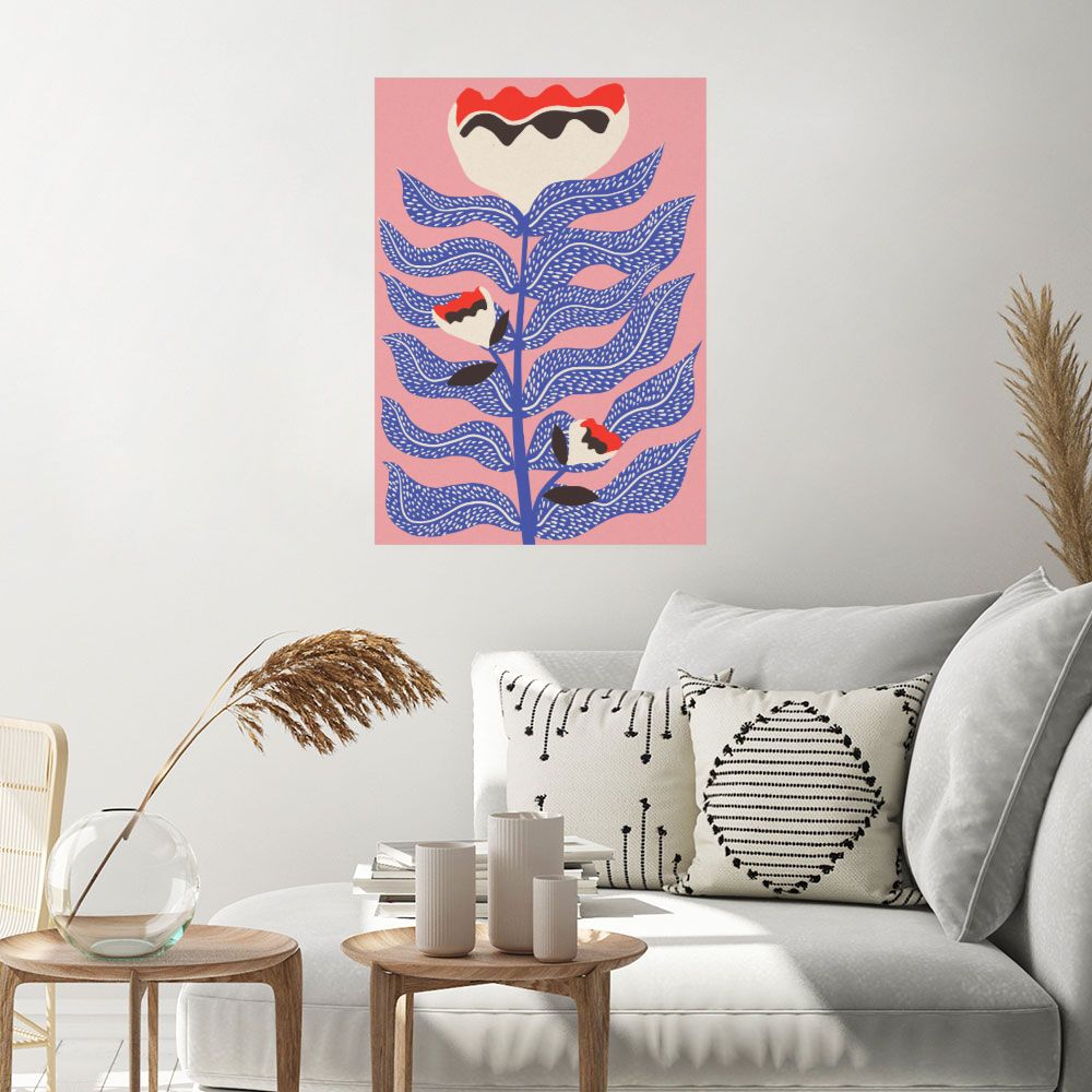 Affiche Fleurs abstraites élégantes
