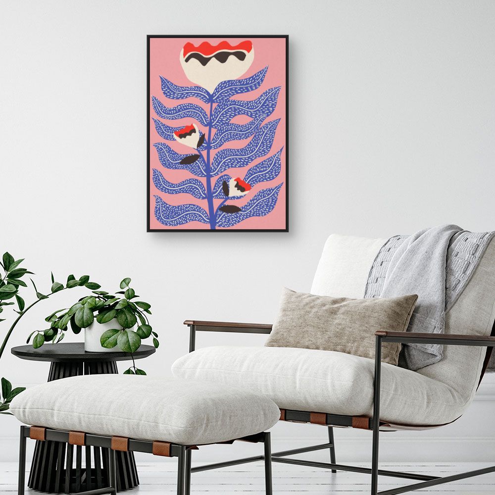 Tableau Fleurs abstraites vives