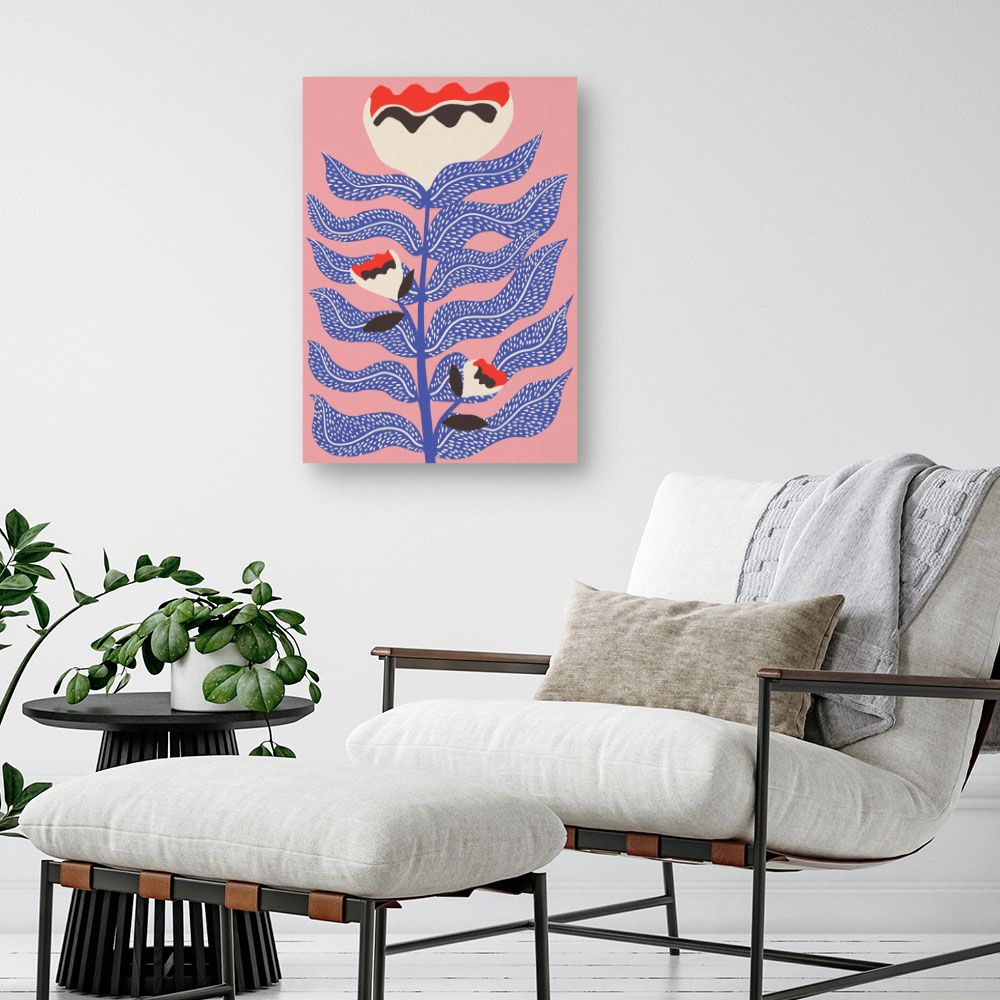Tableau Fleurs abstraites vives