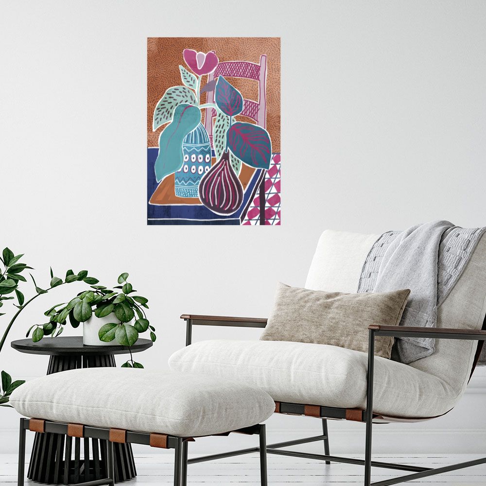 Affiche Chic floral vibrant