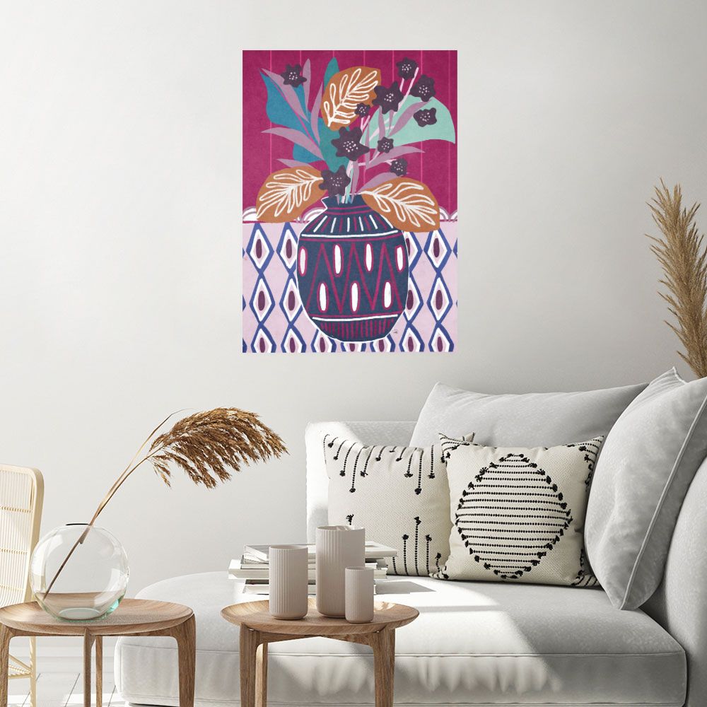 Affiche Vase floral vibrant