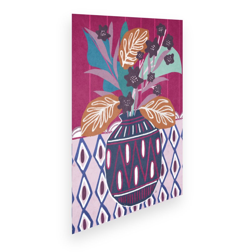 Affiche Vase floral vibrant