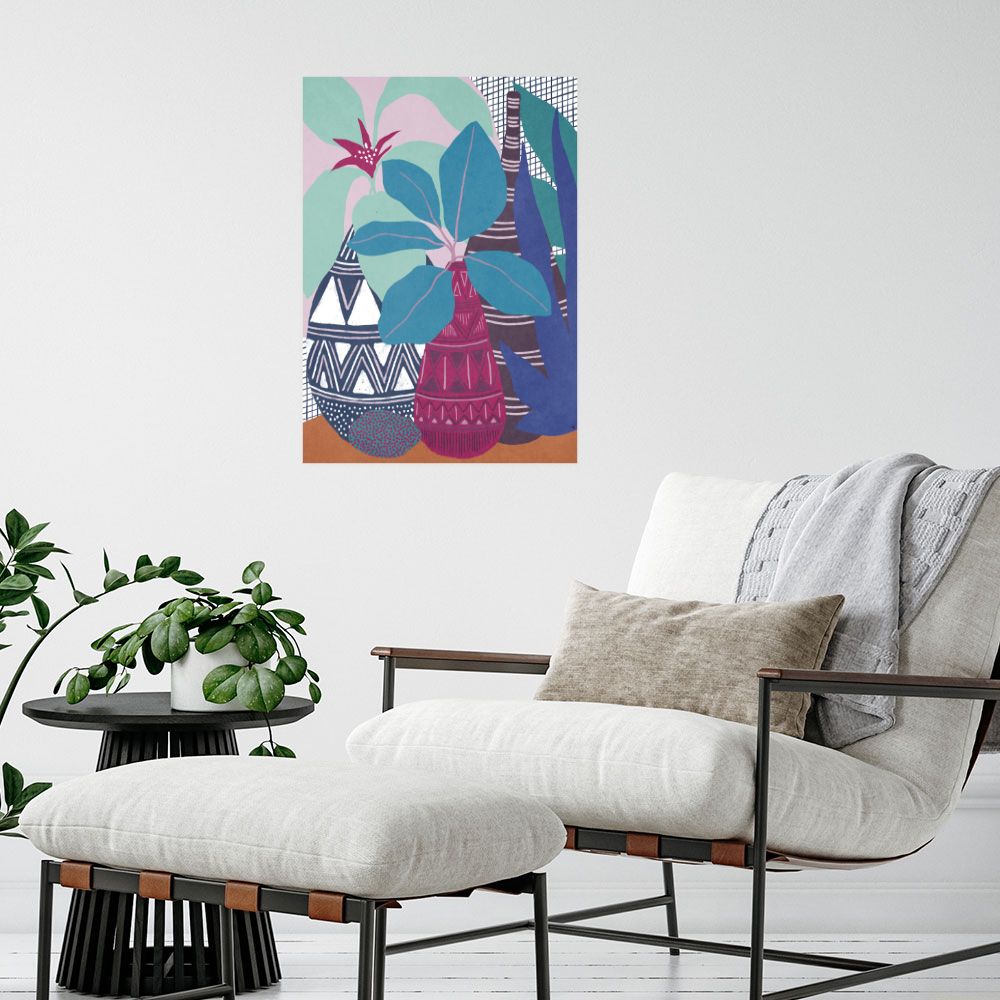 Affiche Vases exotiques vibrants