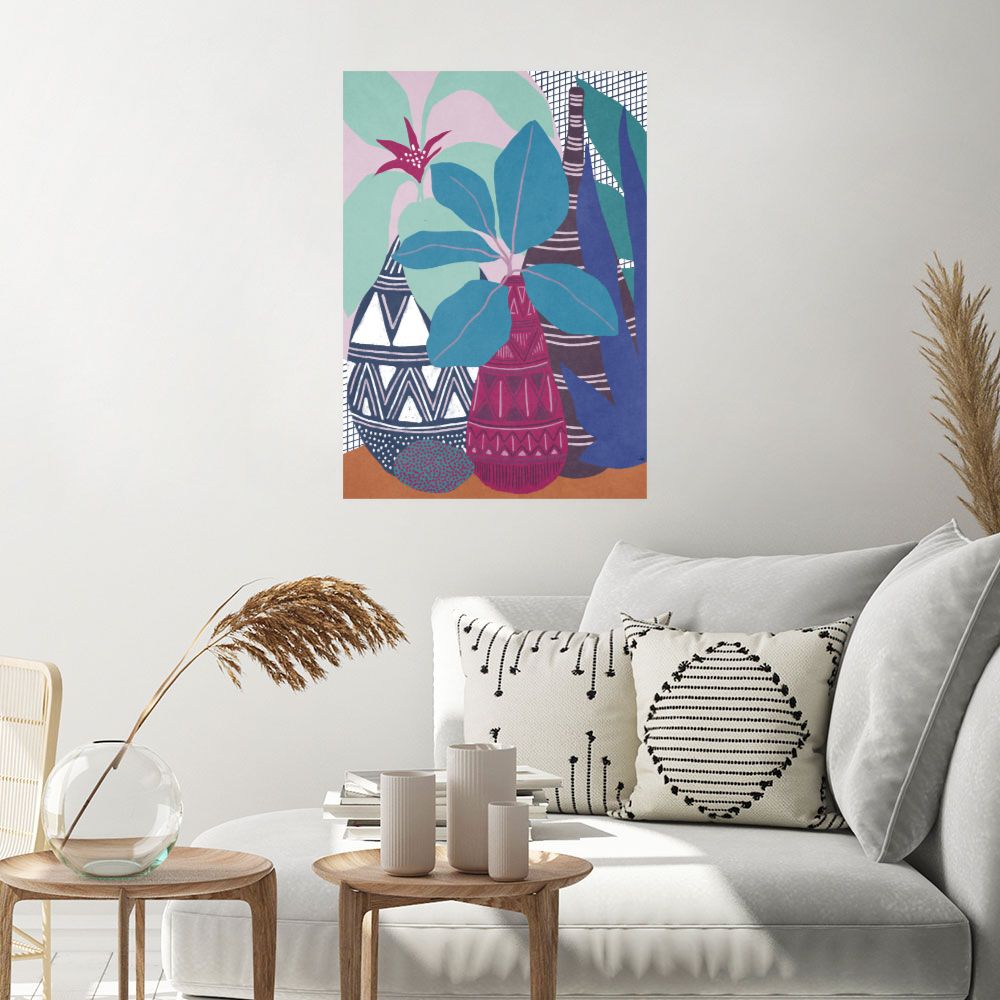 Affiche Vases exotiques vibrants