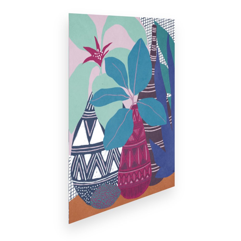 Affiche Vases exotiques vibrants