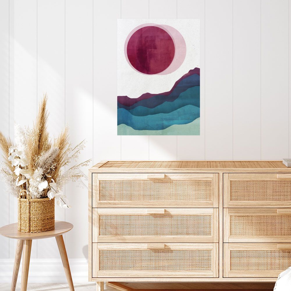 Affiche Soleil et vagues
