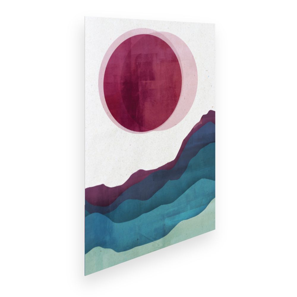 Affiche Soleil et vagues