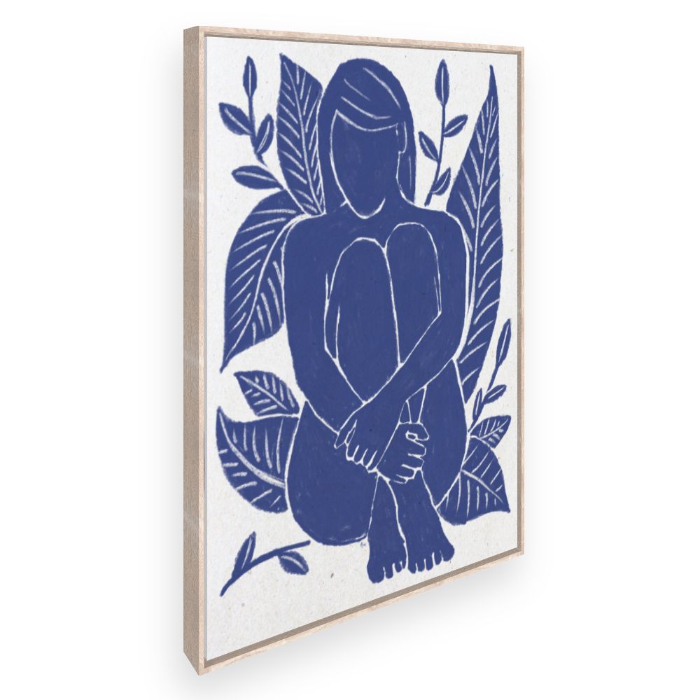 Toile Silhouette végétale élégante