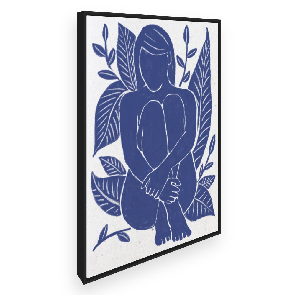 Toile Silhouette végétale élégante