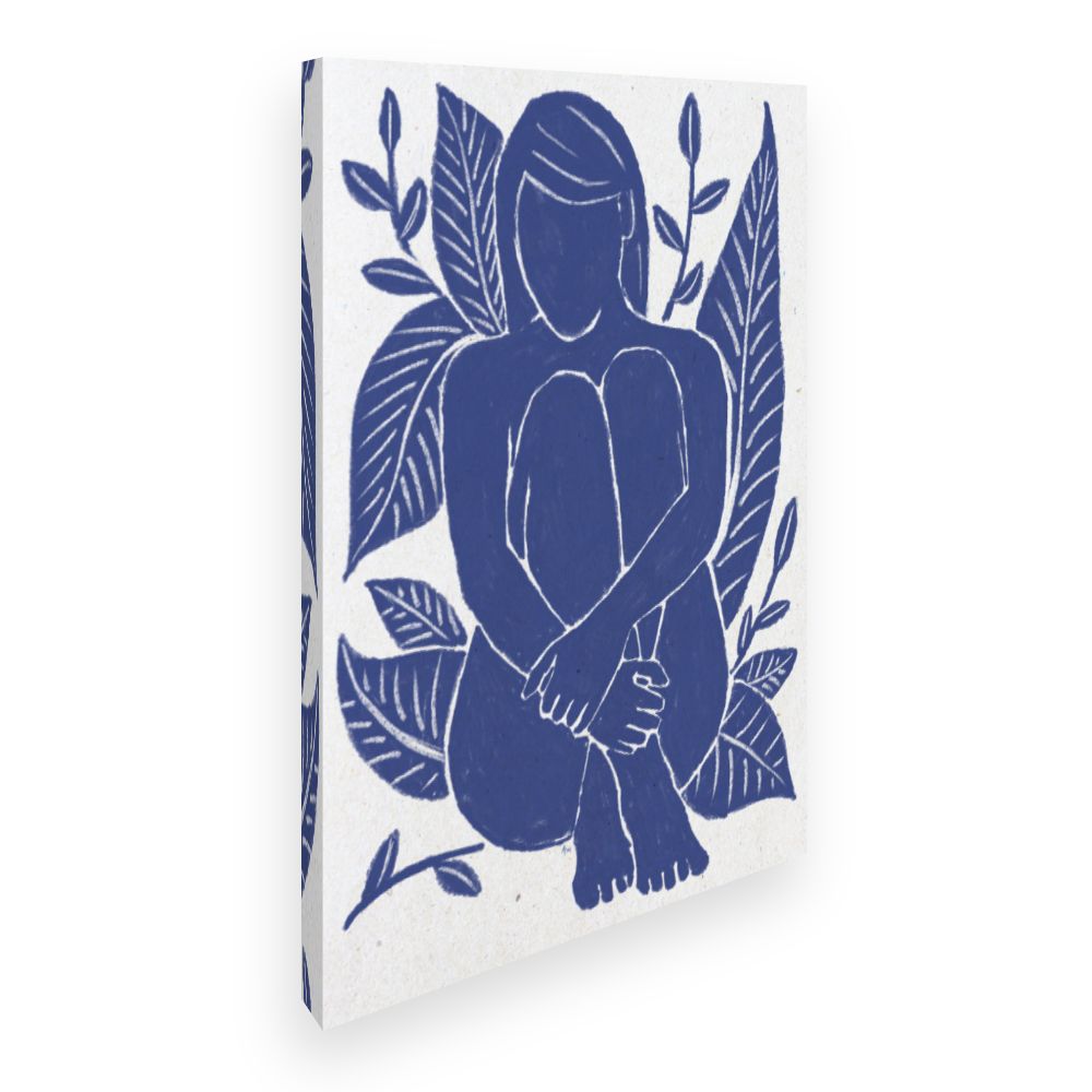 Toile Silhouette végétale élégante
