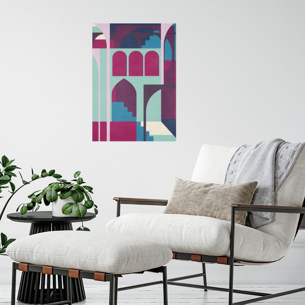 Affiche Arches géométriques