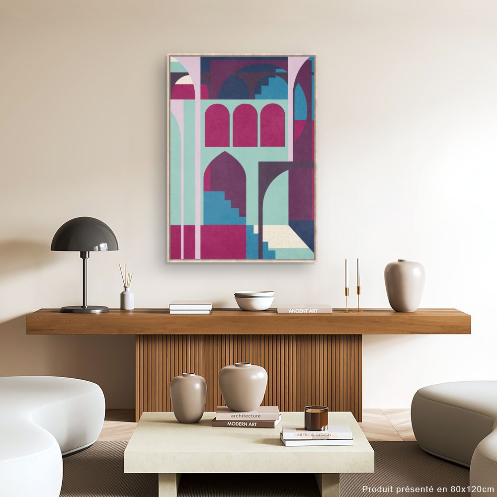 Tableau Arches géométriques colorées