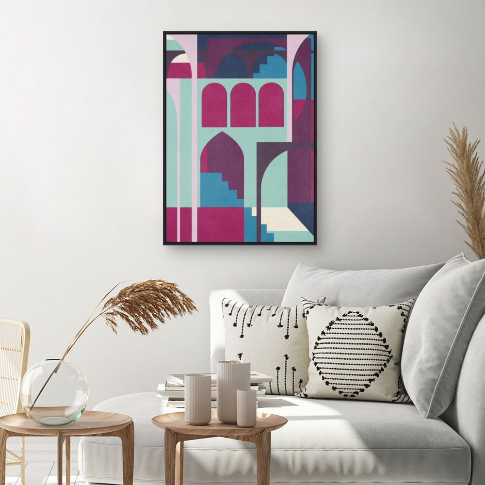 Tableau Arches géométriques colorées