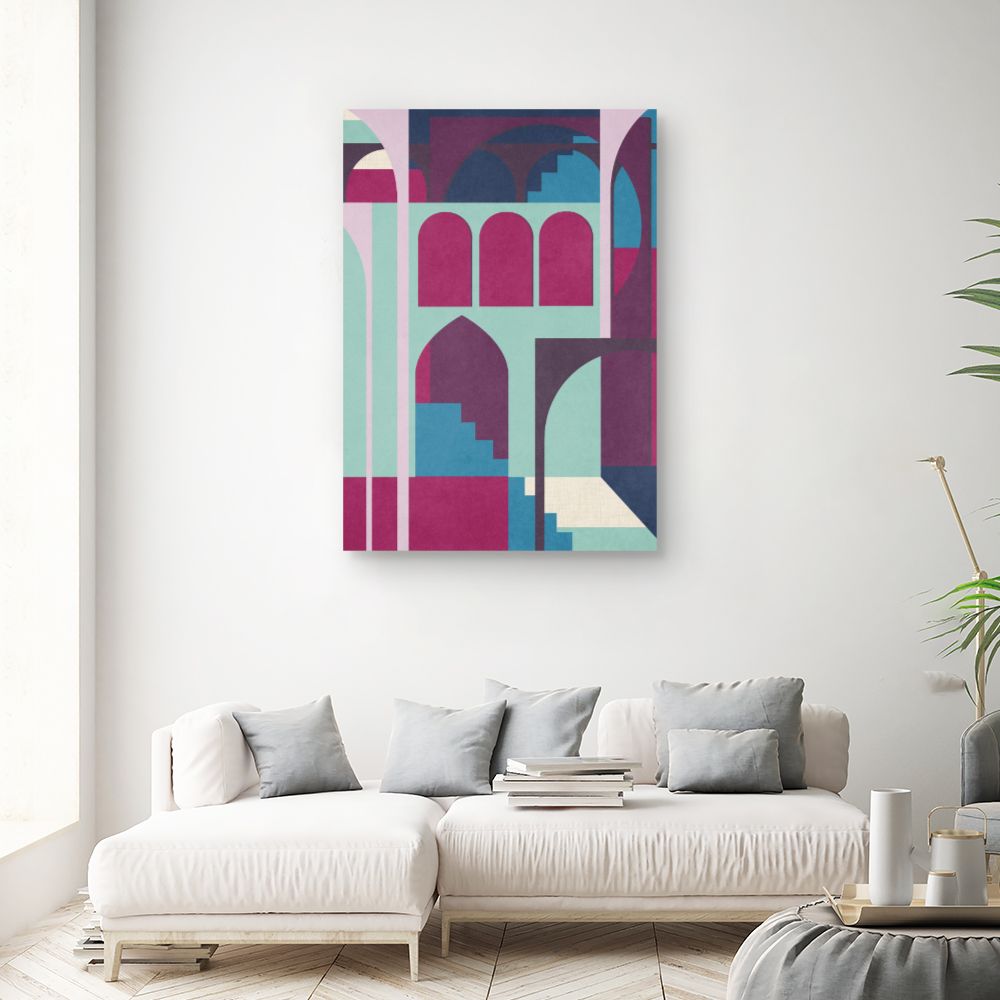 Tableau Arches géométriques colorées